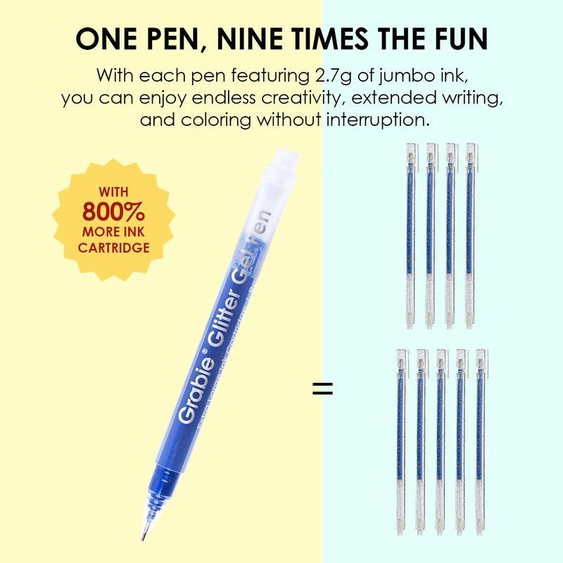 Erasable Glitter Gel Pen Set