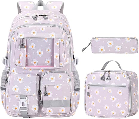 3-in-1 Waterproof School Backpack Set