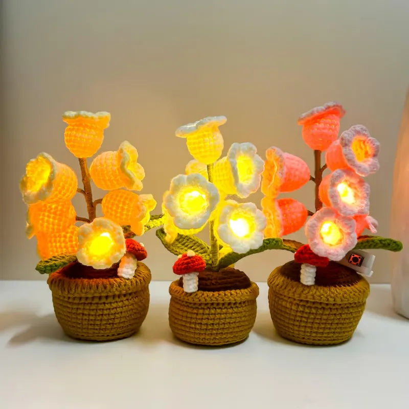 Hand Knitted LED Flower Bouquet