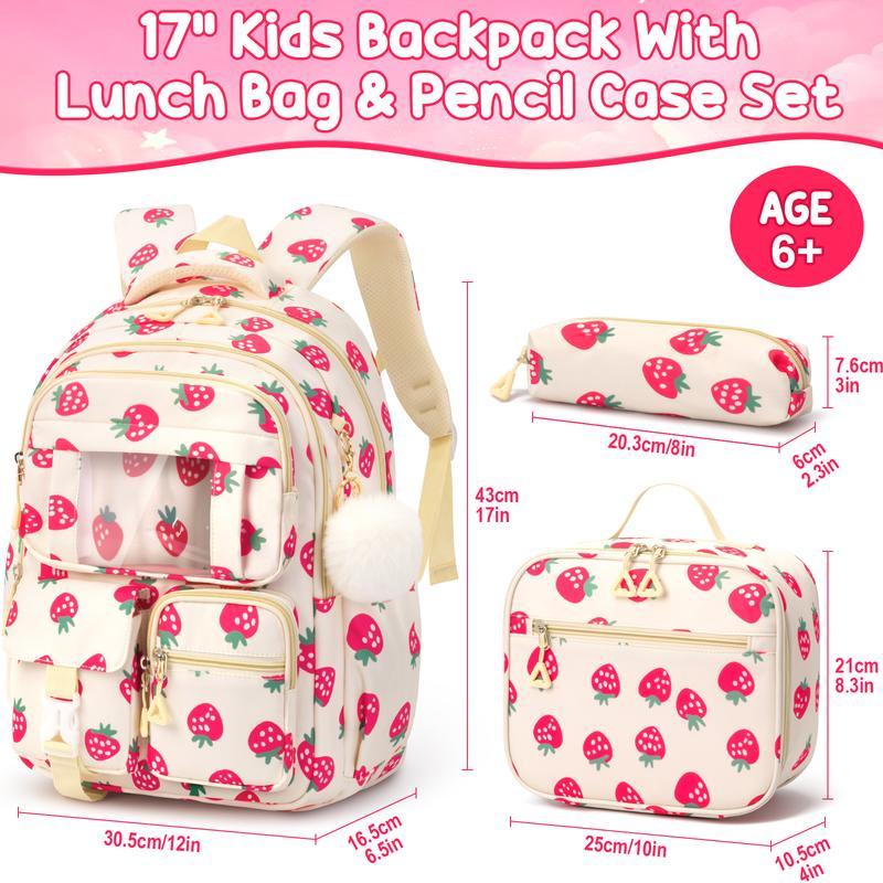 3-in-1 Waterproof School Backpack Set