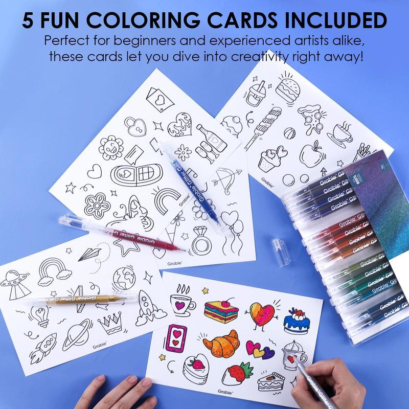 Erasable Glitter Gel Pen Set