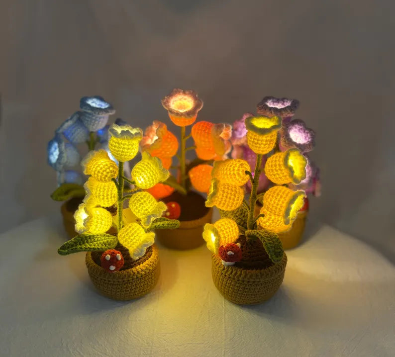Hand Knitted LED Flower Bouquet